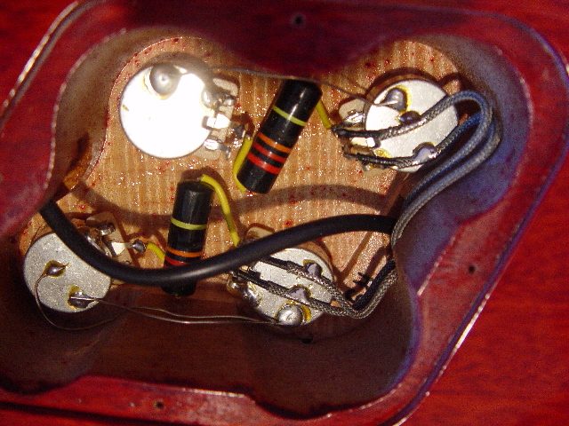 1959 (R9) Gibson Les Paul Reissue Control Cavity