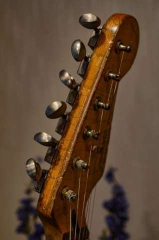 Fender Stratocaster Relic Guitar Headstock Guitarwacky.com