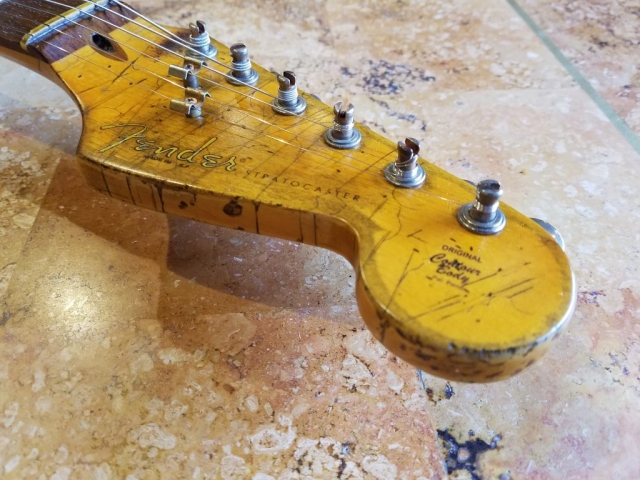 Fender Stratocaster Relic Headstock Tuners Guitarwacky.com