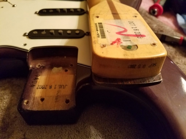 Fender Stratocaster Neck Pocket Guitarwacky.com