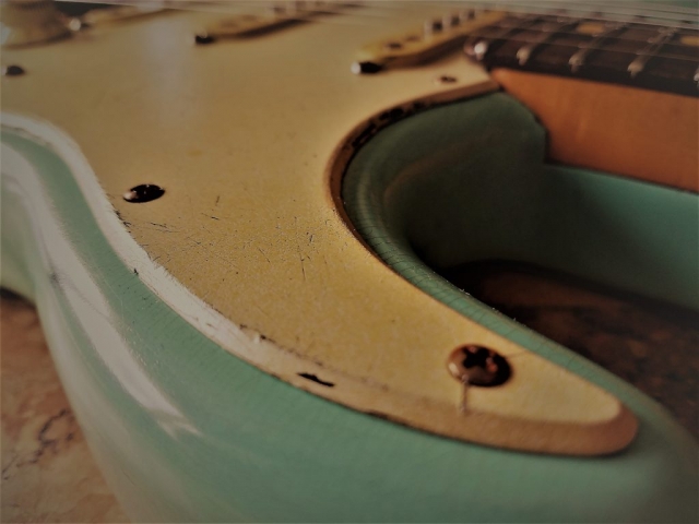 Fender Stratocaster Aged Surf Green Guitarwacky.com
