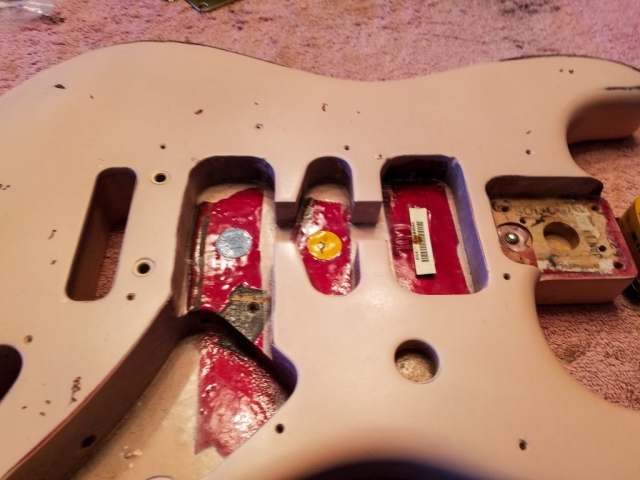 Fender Stratocaster Shell Pink Relic Body Guitarwacky.com