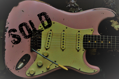 Fender Stratocaster Relic Shell Pink Guitarwacky.com