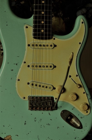 Fender Stratocaster Aged Surf Green Guitarwacky.com
