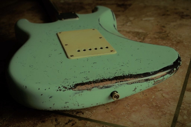 Fender Stratocaster Relic Surf Green Guitarwacky.com