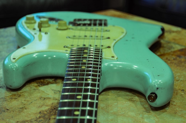 Fender Stratocaster Surf Green Relic Neck Guitarwacky.com
