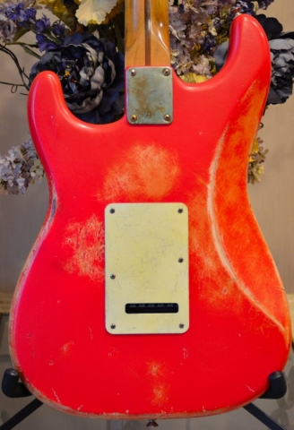 Fender Stratocaster Relic Fiesta Red on Coral Guitarwacky.com