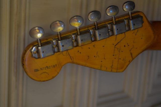 Heavy Relic Headstock Vintage Tuners Ping Guitarwacky.com