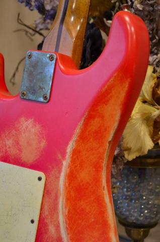 Fender Stratocaster Relic Fiesta Red on Coral Guitarwacky.com