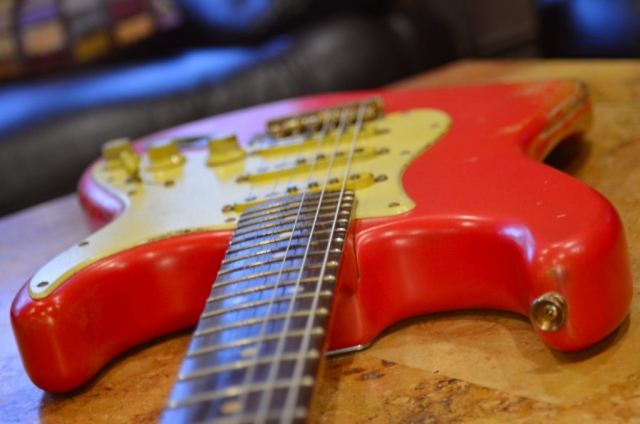 Fender Stratocaster Relic Fiesta Red on Coral Guitarwacky.com