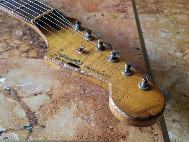 Fender Stratocaster Relic Headstock Nut Guitarwacky.com