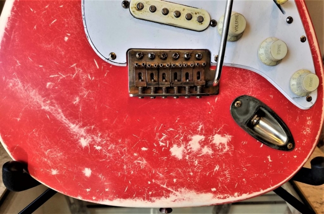 Fender Stratocaster Fiesta Red Custom Relic Guitarwacky.com