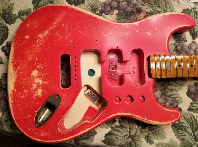 Fender Stratocaster Fiesta Red Custom Relic Body Guitarwacky.com