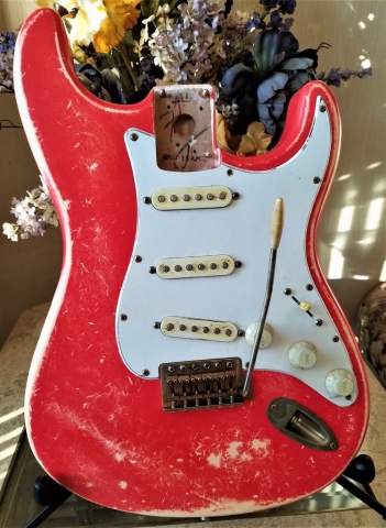 Fender Stratocaster Fiesta Red Loaded Body Custom Relic Guitarwacky.com