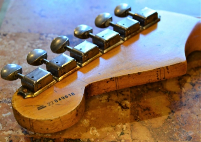 Fender Stratocaster Relic Neck Headstock Guitarwacky.com