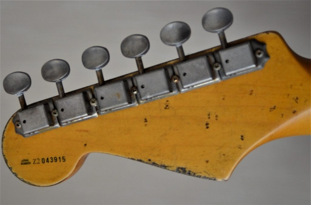 Custom Shop Fender Stratocaster Relic Aged Neck Frets Headstock Peghead Guitarwacky.com