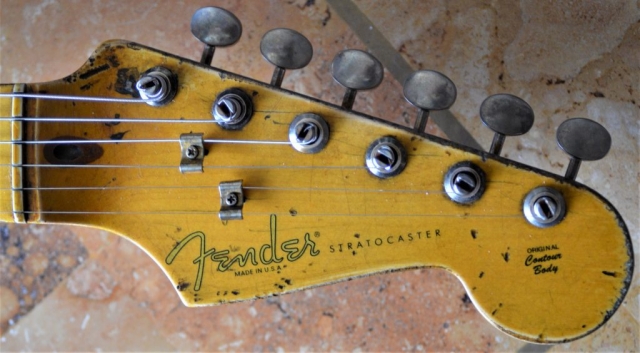 Custom Shop Fender Stratocaster Relic Aged Neck Frets Headstock Peghead Guitarwacky.com