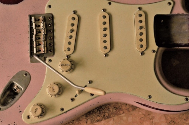 Fender Stratocaster Relic Aged Pickguard Guitarwacky.com