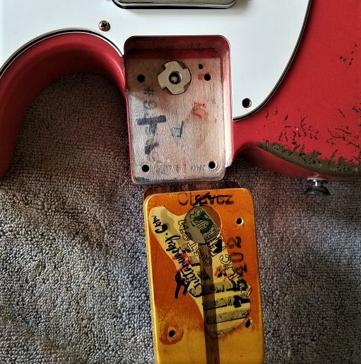 Fender Strat Relic Aged Neck pocket Guitarwacky.com
