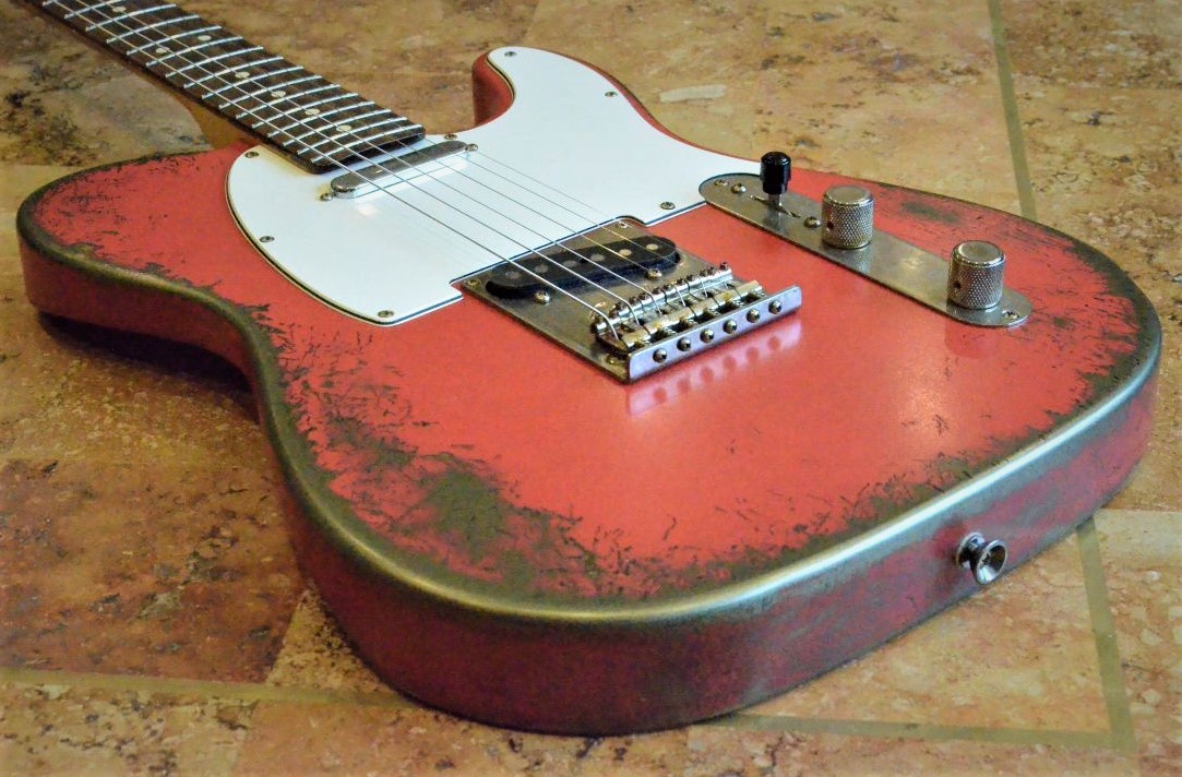 Fiesta Red Fender Telecaster Heavy Relic Fiesta Red Guitarwacky.com