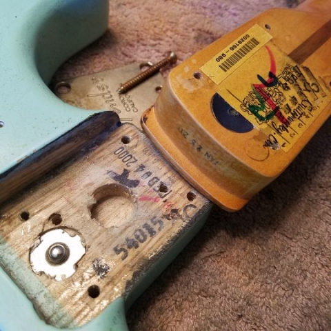 Fender Stratocaster Neck Pocket Guitarwacky.com