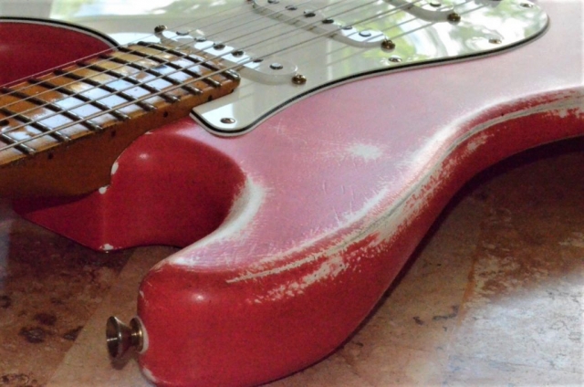 Fender Stratocaster Relic Fiesta Red Guitarwacky.com