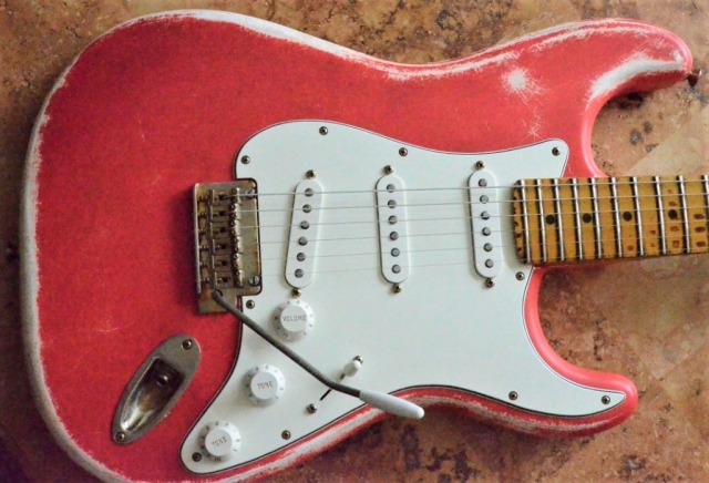 Fender Stratocaster Relic Fiesta Red Guitarwacky.com