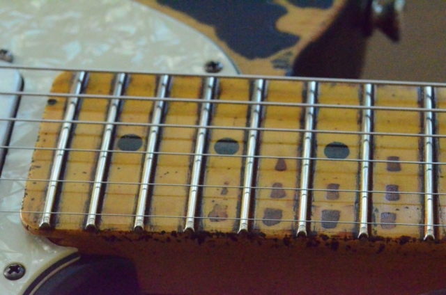 Fender Telecaster Heavy Relic Neck Wear Frets Guitarwacky.com