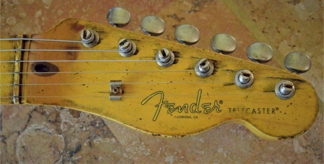 Fender Telecaster Heavy Relic Head Stock Neck Wear Guitarwacky.com