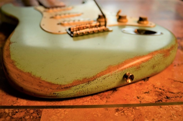 Fender Stratocaster Relic Surf Green Guitarwacky.com