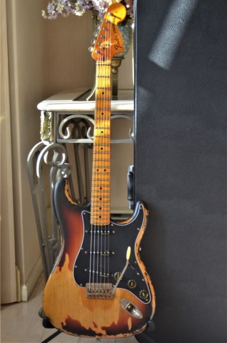 Fender Sunburst Nitro Relic Stratocaster Guitarwacky.com