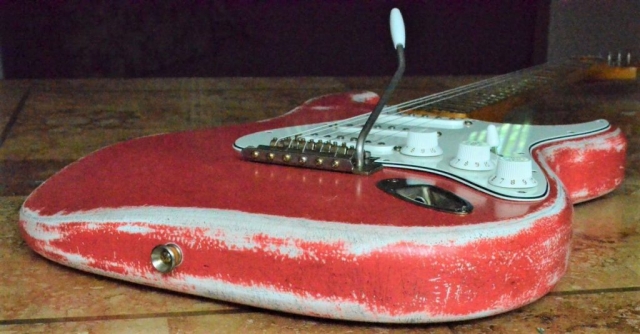 Fiesta Red Fender Stratocaster Relic Guitarwacky.com