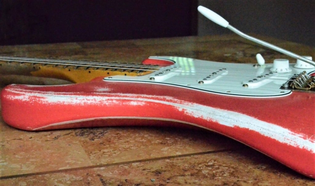 Fiesta Red Fender Stratocaster Relic Guitarwacky.com