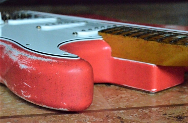 Fiesta Red Fender Stratocaster Relic Guitarwacky.com