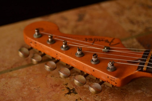 Fender Strat Headstock Aged