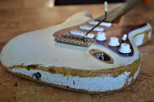 Fender Stratocaster White Relic Tortise Shell Guitarwacky.com