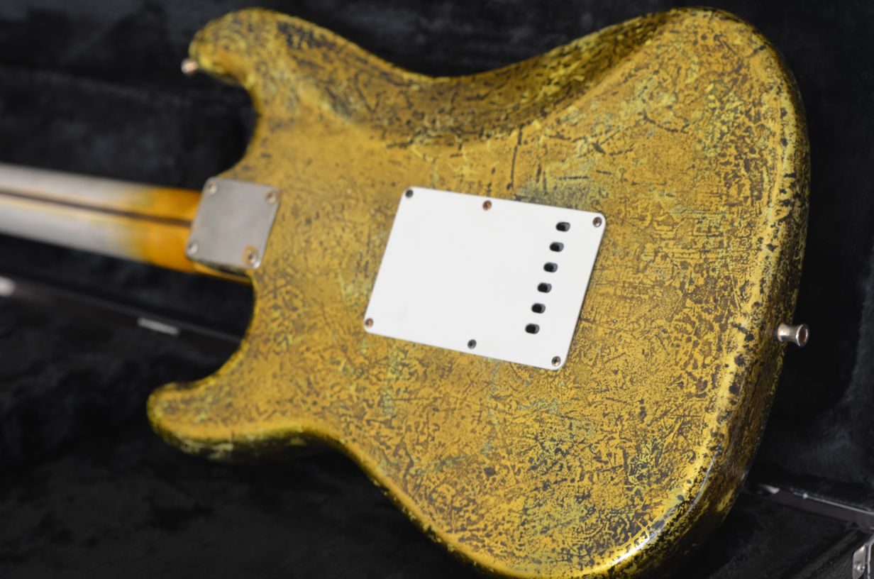 Fender Stratocaster Custom Gold Leaf Neck Wear