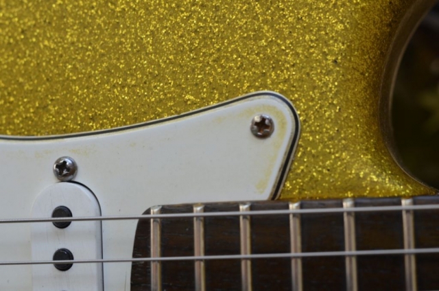 Fender Stratocaster aged Sparkle Flake