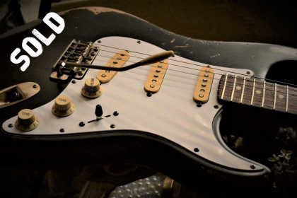 Custom Black Fender Stratocaster heavy Relic