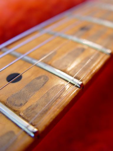 Maple Neck Frets Wear Fender Cunetto Relic Stratocaster