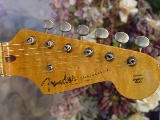 Cunetto Birdseye Maple Headstock Fender Custom Shop Relic Strat