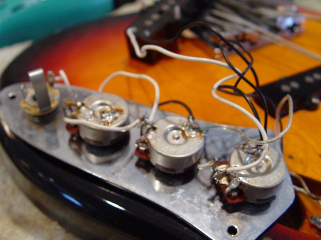 Fender Jazz Bass Volume Pot Tone Pot Wiring