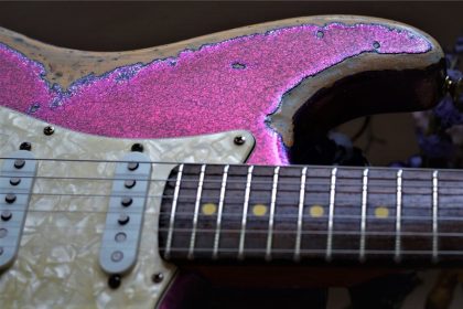 Magenta Sparkle Custom Stratocaster Relic