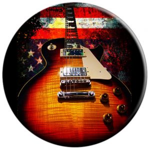 Guitar Vintage Music American Flag PopSockets