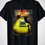 Guitar Rock USA American Flag T-Shirt