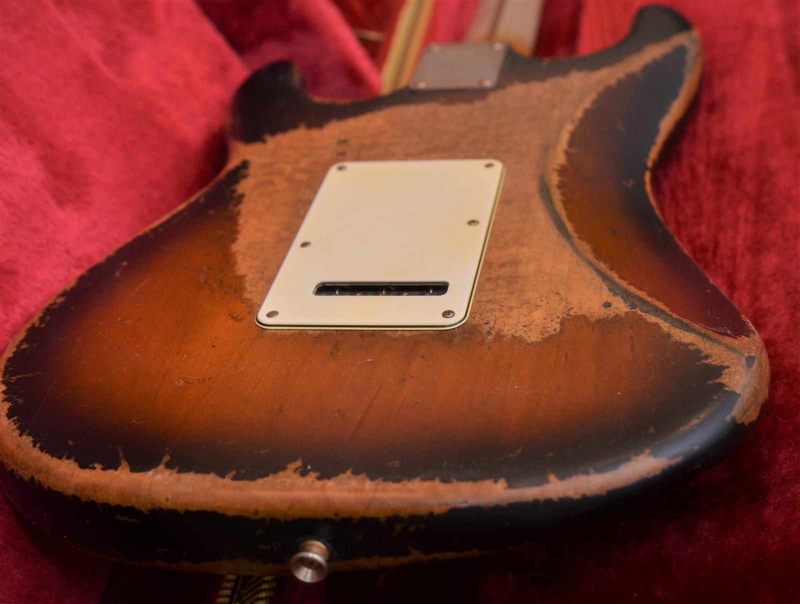 Fender Sunburst Stratocaster Relic Back