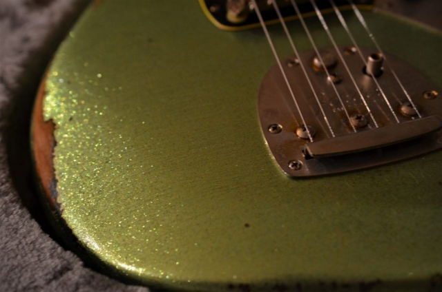Fender Jaguar Guitar Custom Sparkle Relic