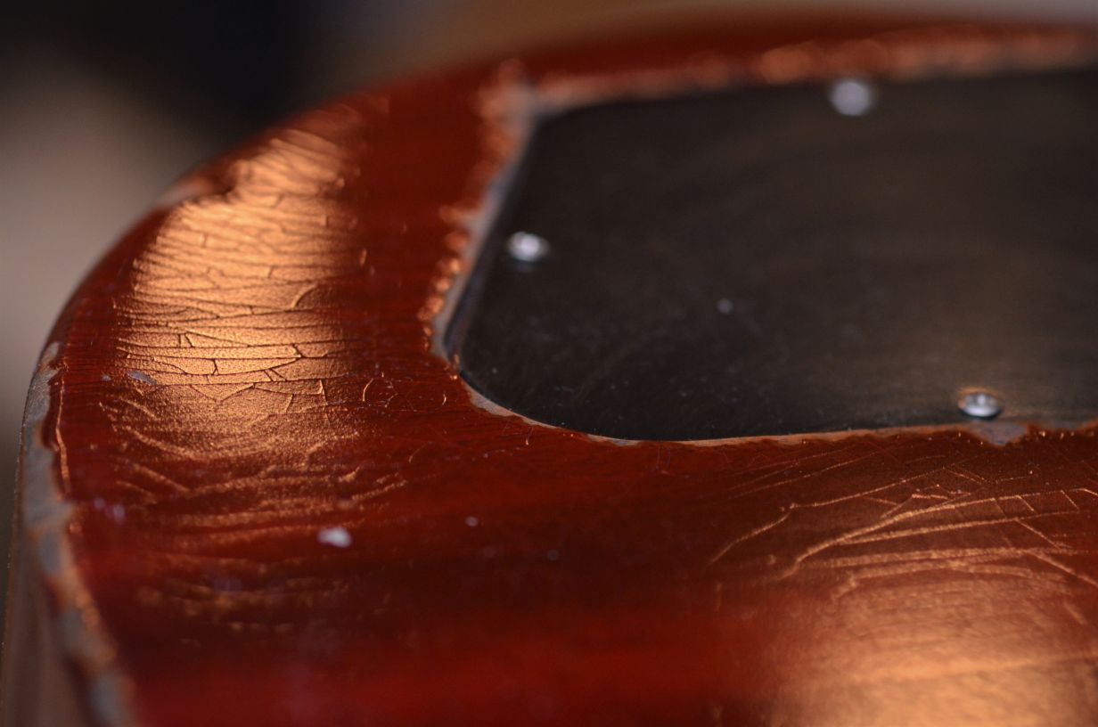 Gibson Les Paul Relic Back Finish Checking