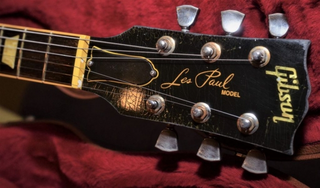 Gibson Les Paul Headstock Finish Checking Vintage