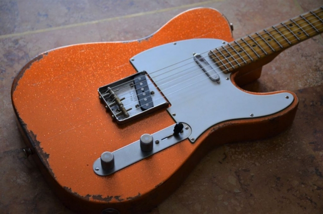 Custom Fender Telecaster Tangerine Relic